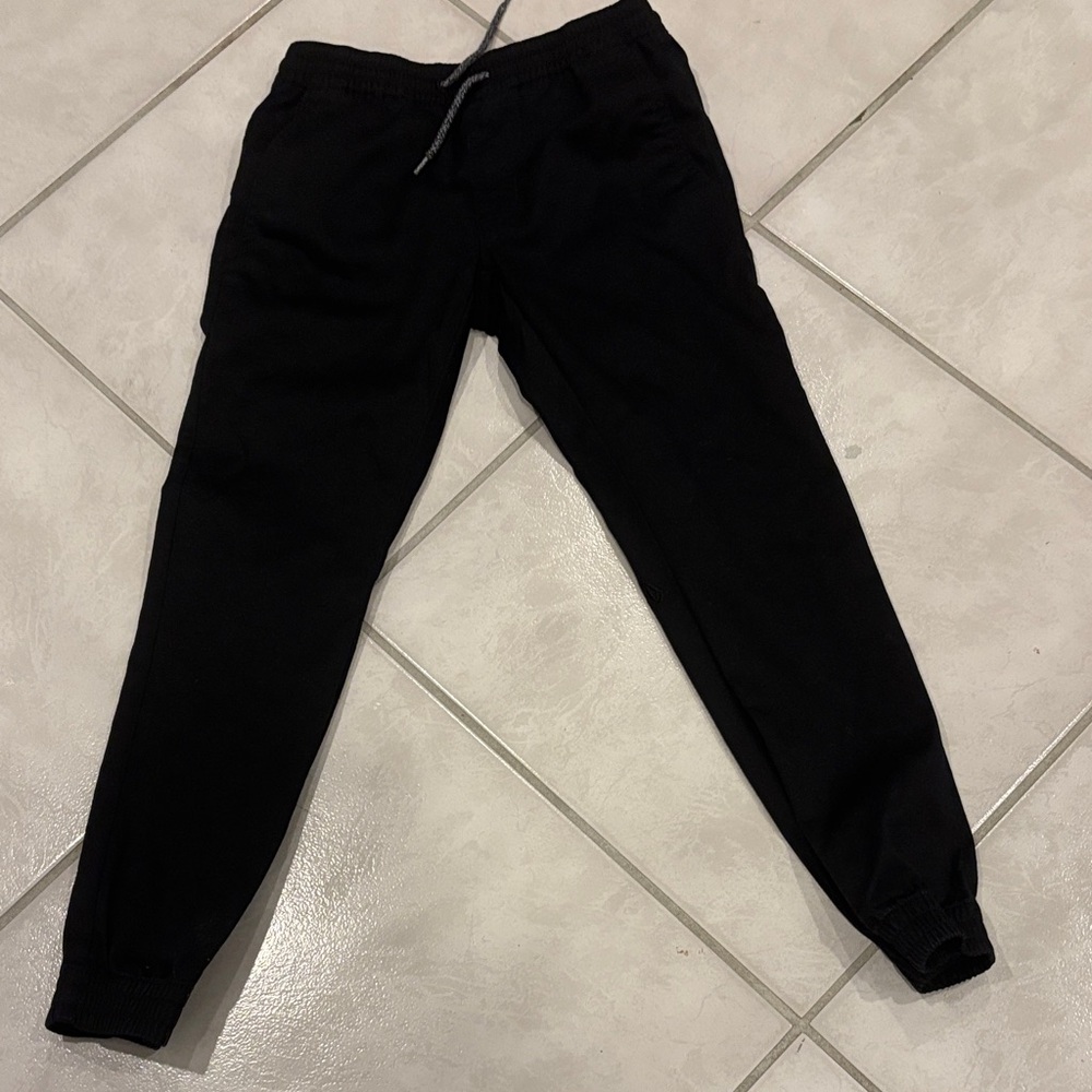 Black Chino Jogger Pants